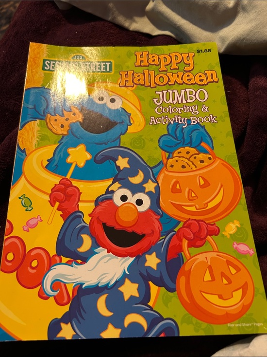 Sesame Street Other - Sesame Street Halloween Activity Book - Blue, Orange, Yellow, Red, Green